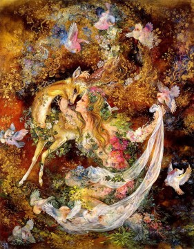 Fantasy Painting - yearning to be caressed Persian Miniatures Fairy Tales